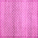 Square Machine Washable Abstract Pink Contemporary Rug, wshcon525pnk