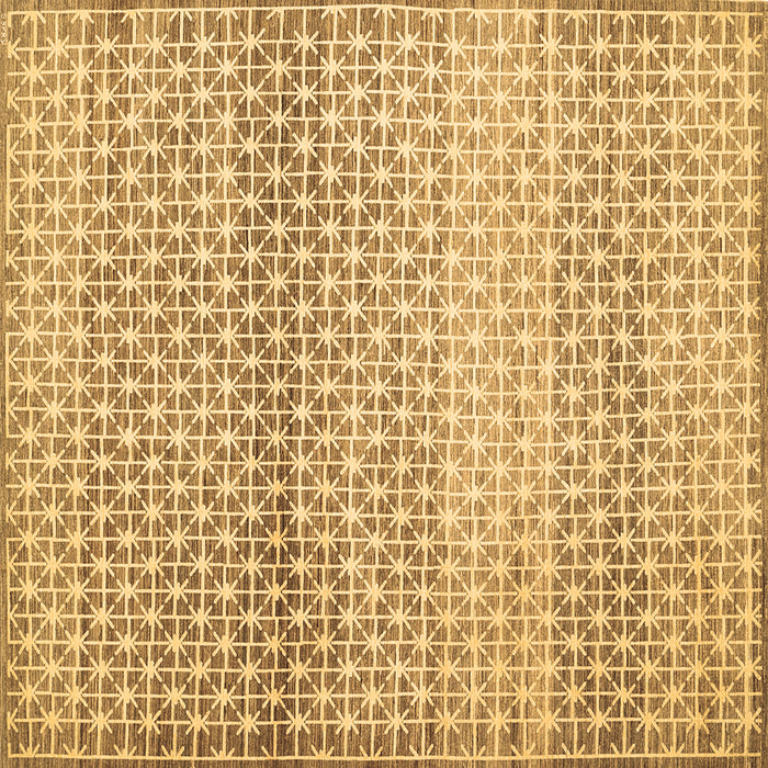 Square Abstract Brown Contemporary Rug, con525brn