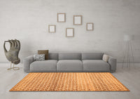 Machine Washable Abstract Orange Contemporary Rug, wshcon525org