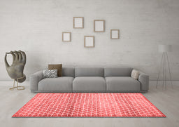Contemporary Red Washable Rugs