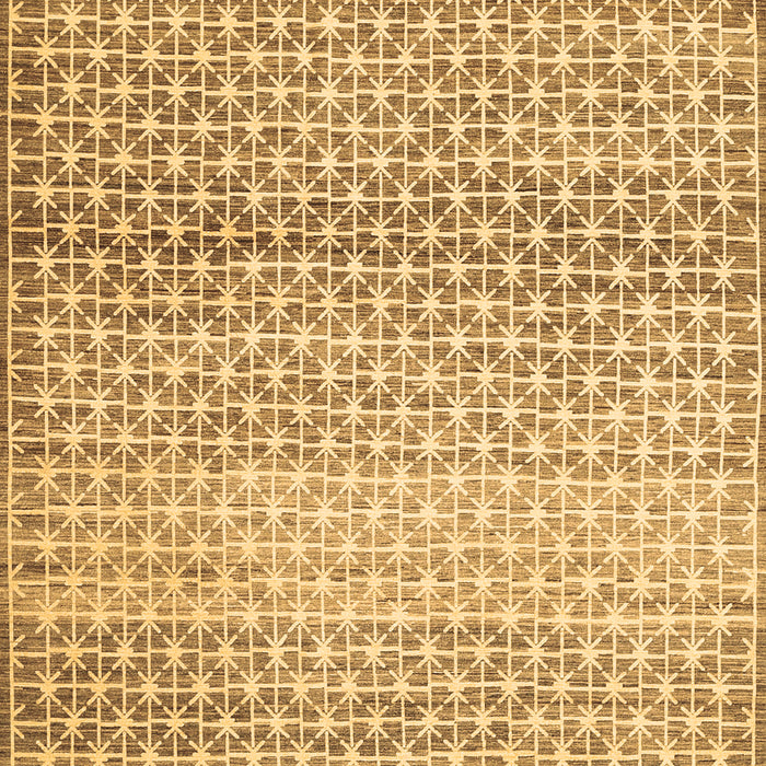 Machine Washable Abstract Brown Contemporary Rug, wshcon525brn