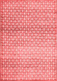 Abstract Red Contemporary Rug, con525red