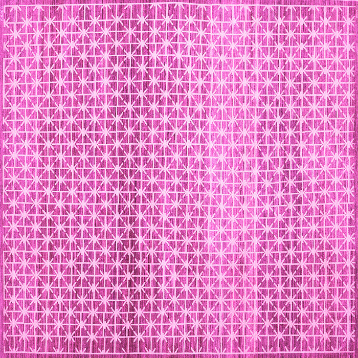 Square Abstract Pink Contemporary Rug, con525pnk