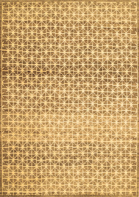 Abstract Brown Contemporary Rug, con525brn