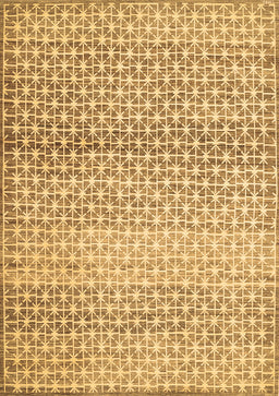 Abstract Brown Contemporary Rug, con525brn