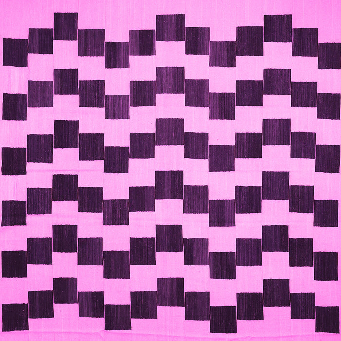 Square Abstract Pink Contemporary Rug, con526pnk