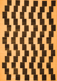 Abstract Orange Contemporary Rug, con526org