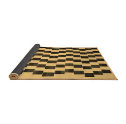 Sideview of Abstract Brown Contemporary Rug, con526brn