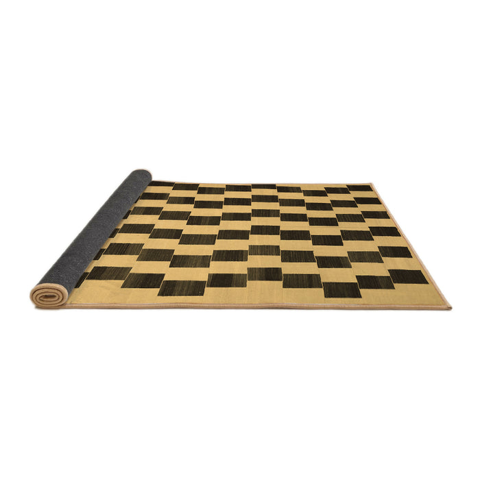 Sideview of Abstract Brown Contemporary Rug, con526brn