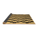 Sideview of Abstract Brown Contemporary Rug, con526brn