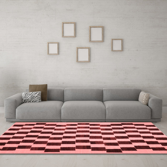 Contemporary Red Washable Rugs