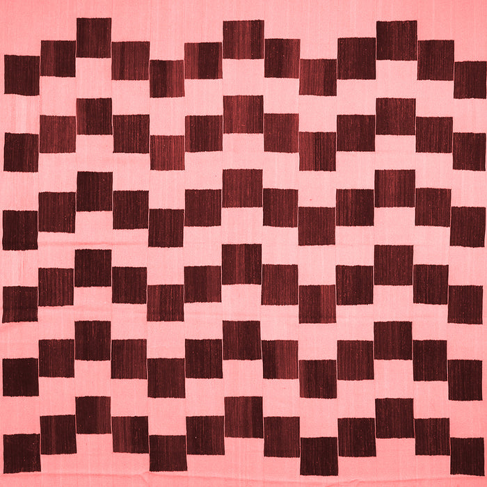 Abstract Red Contemporary Rug, con526red