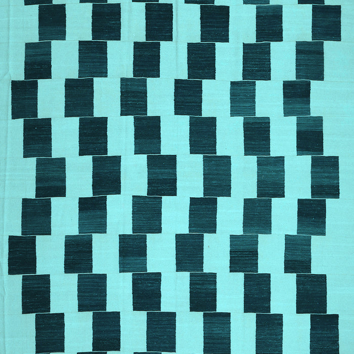 Abstract Light Blue Contemporary Rug, con526lblu
