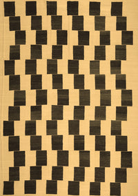 Abstract Brown Contemporary Rug, con526brn