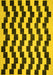 Abstract Yellow Contemporary Rug, con526yw