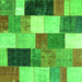 Serging Thickness of Patchwork Green Transitional Rug, con527grn