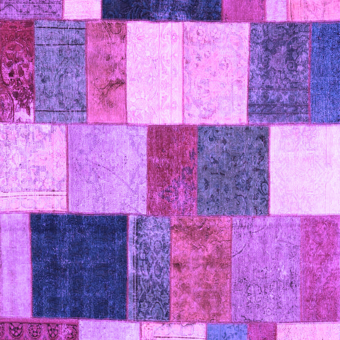 Patchwork Purple Transitional Rug, con527pur