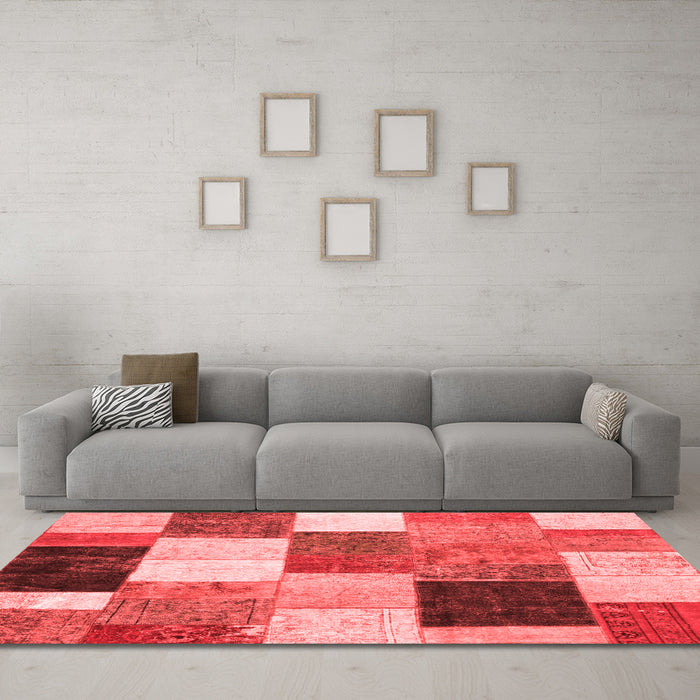 Transitional Red Washable Rugs