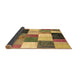 Sideview of Patchwork Brown Transitional Rug, con527brn