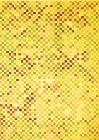 Abstract Yellow Contemporary Rug, con528yw