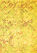 Abstract Yellow Contemporary Rug, con528yw