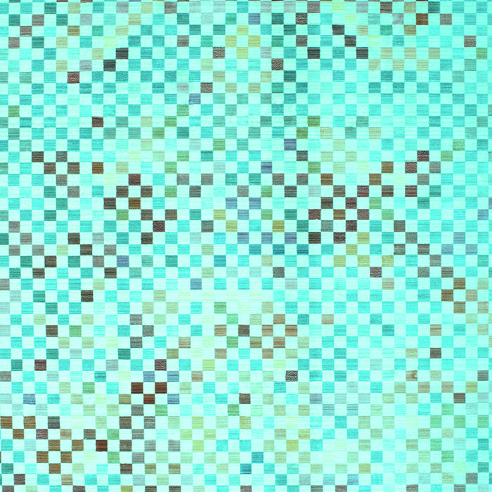 Machine Washable Abstract Turquoise Contemporary Area Rugs, wshcon528turq