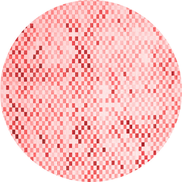 Machine Washable Abstract Red Contemporary Rug, wshcon528red