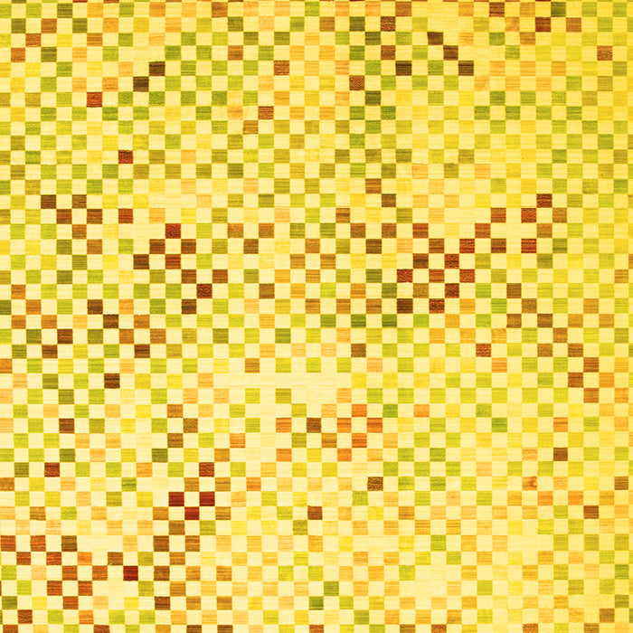 Machine Washable Abstract Yellow Contemporary Rug, wshcon528yw