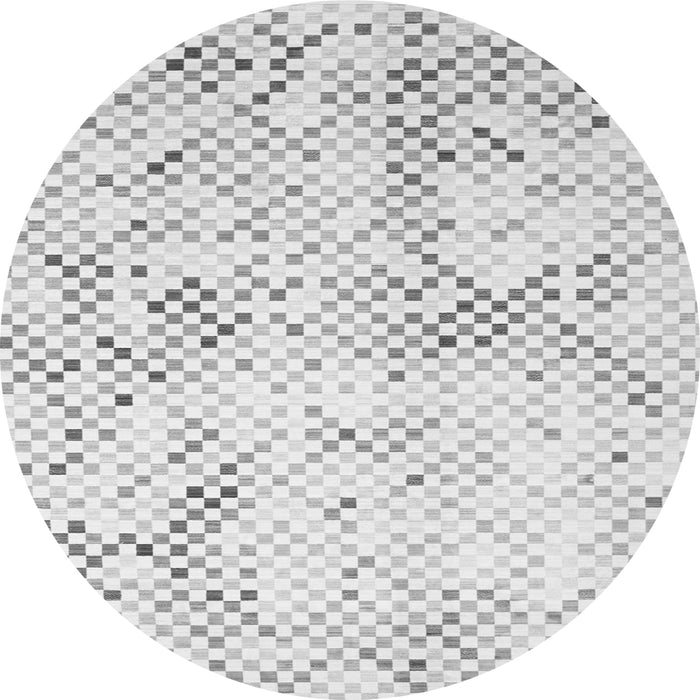 Square Abstract Gray Contemporary Rug, con528gry