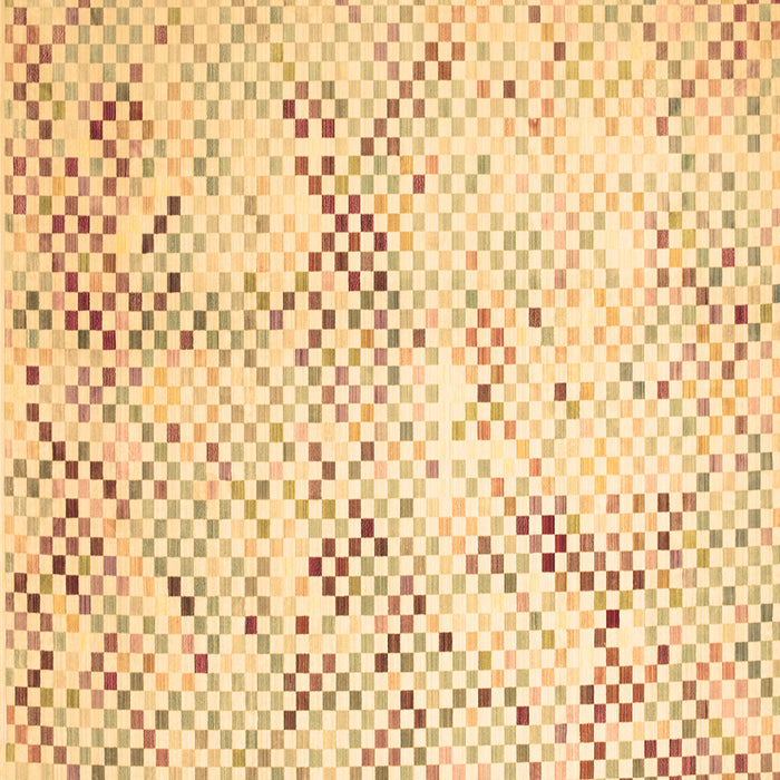 Square Machine Washable Abstract Brown Contemporary Rug, wshcon528brn