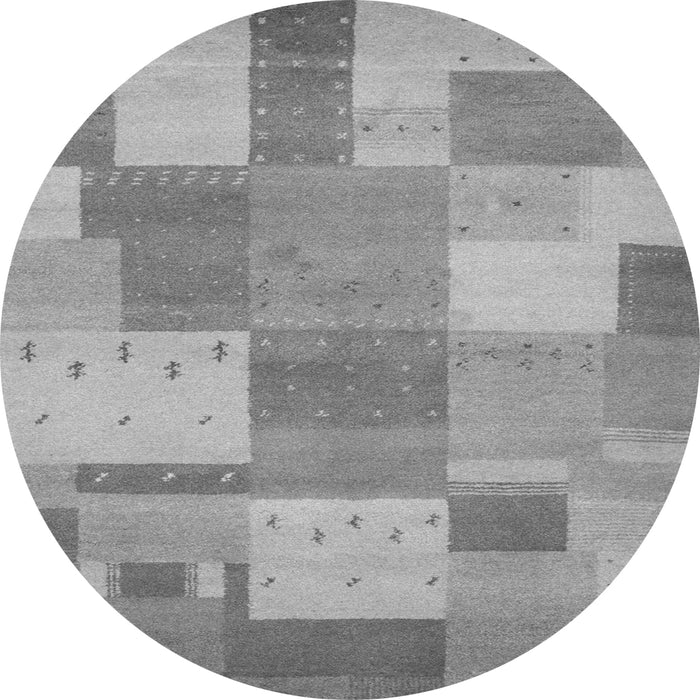 Machine Washable Patchwork Gray Transitional Rug, wshcon529gry