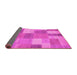 Sideview of Patchwork Pink Transitional Rug, con529pnk