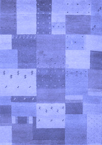 Patchwork Blue Transitional Rug, con529blu