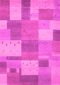 Patchwork Pink Transitional Rug, con529pnk