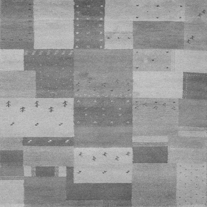 Serging Thickness of Patchwork Gray Transitional Rug, con529gry