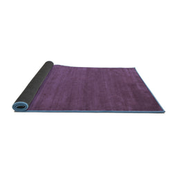 Sideview of Abstract Blue Contemporary Rug, con52blu