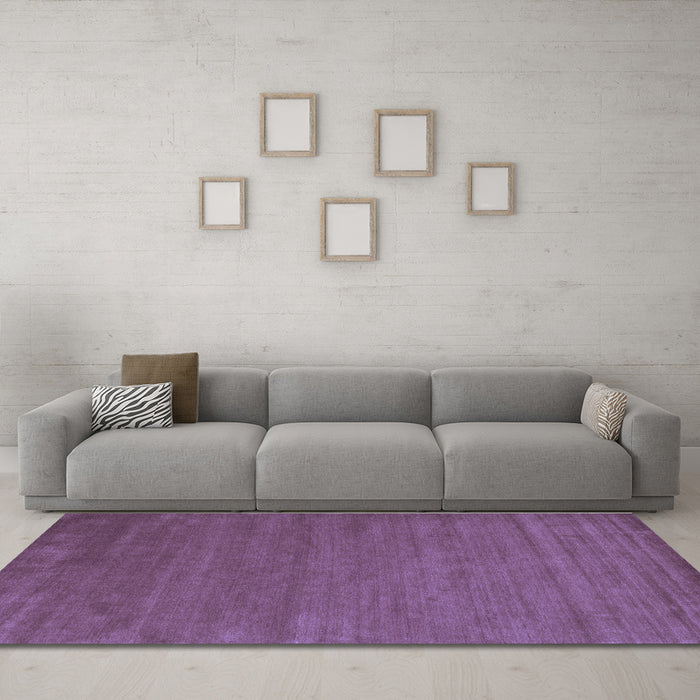 Machine Washable Abstract Blue Contemporary Rug in a Living Room, wshcon52blu