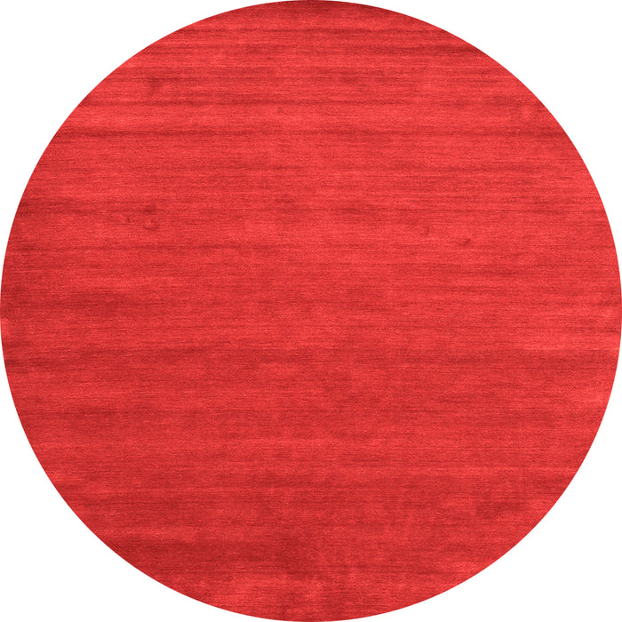 Square Abstract Orange Contemporary Rug, con52org