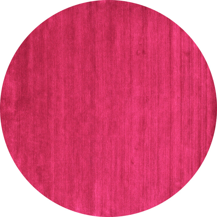 Round Abstract Pink Contemporary Rug, con52pnk
