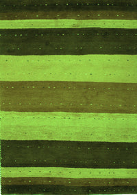 Abstract Green Contemporary Rug, con530grn