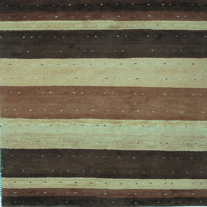 Square Abstract Light Blue Contemporary Rug, con530lblu