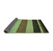 Sideview of Abstract Turquoise Contemporary Rug, con530turq