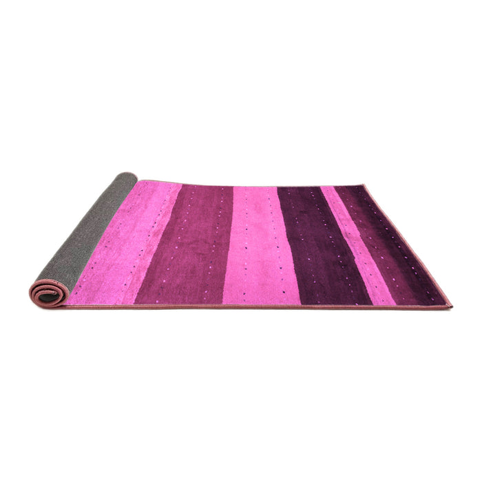 Sideview of Abstract Purple Contemporary Rug, con530pur