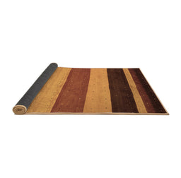 Sideview of Abstract Brown Contemporary Rug, con530brn