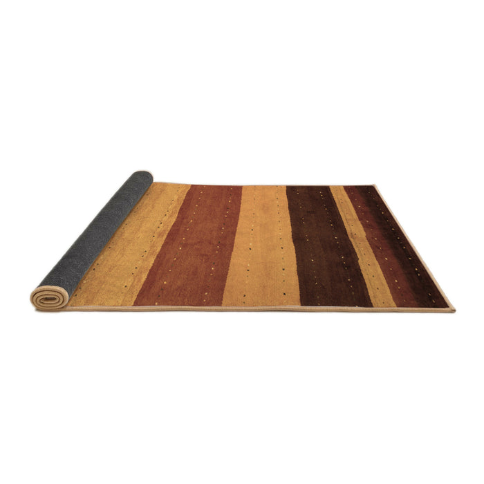 Sideview of Abstract Brown Contemporary Rug, con530brn
