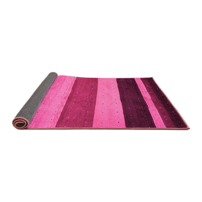 Sideview of Abstract Pink Contemporary Rug, con530pnk