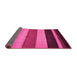 Sideview of Abstract Pink Contemporary Rug, con530pnk