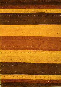 Abstract Yellow Contemporary Rug, con530yw