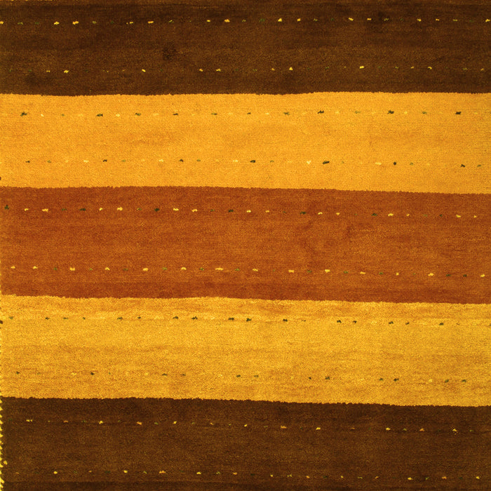 Abstract Yellow Contemporary Rug, con530yw