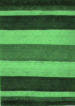 Abstract Emerald Green Contemporary Rug, con530emgrn